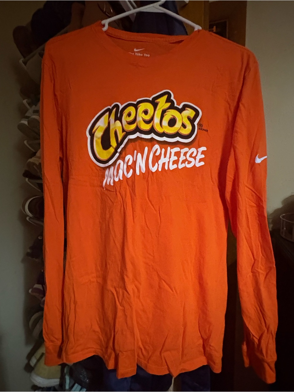 Nike Orange Cheetos Mac 'N Cheese Long Sleeve Shirt